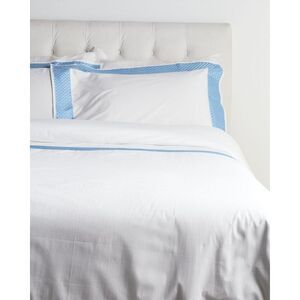 Maurizio Italy Basket Weave Duvet Set, Blue